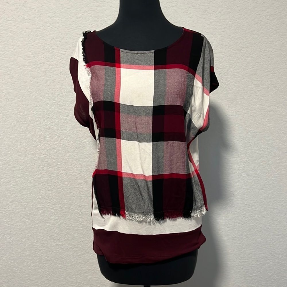 Anthropologie post office plaid shirt